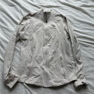 Lululemon Off White Align Full-Zip Jacket